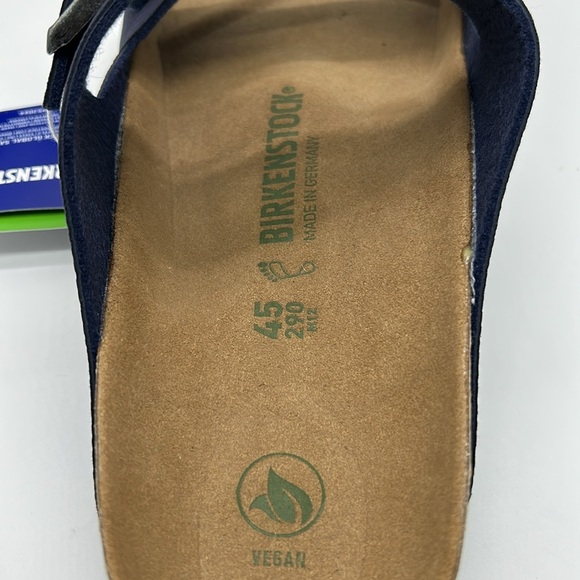 2377- Birkenstock Dark Purple Double Strap Vegan Sandals Men’s Size 12 NWT - Picture 8 of 8